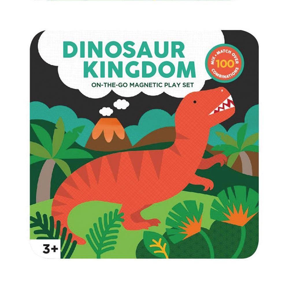 Petit Collage Dinosaur Kingdom Magnetic Play Set - kapbulaorganics