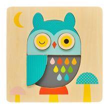 Little Owl Chunky Wood Puzzle - kapbulaorganics